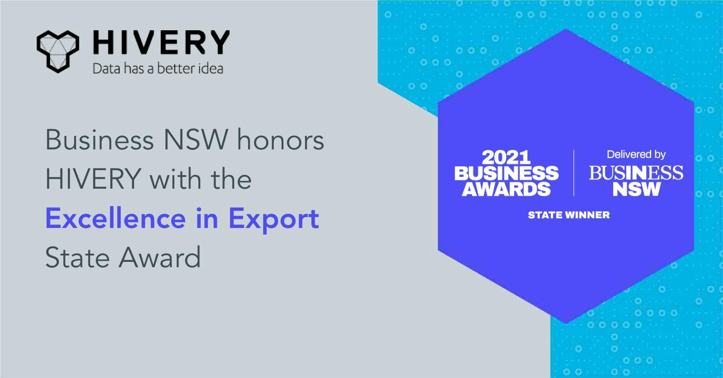 Excellence in Export State Award 2021